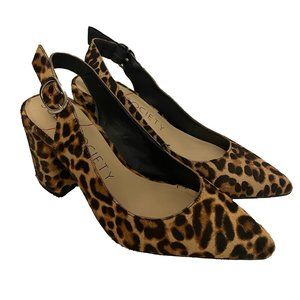 Sole Society Pump with Block Heel, Leopard, Size 7.5